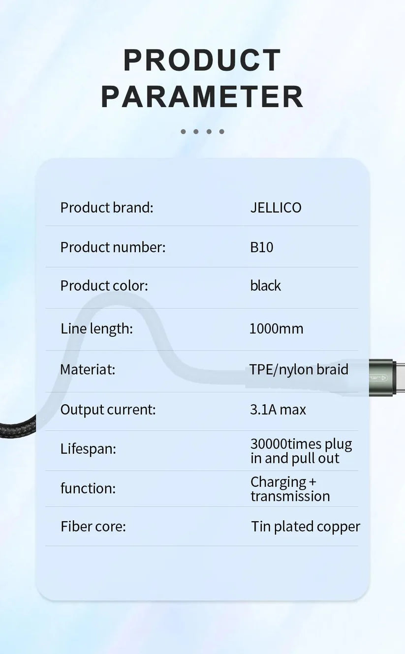 Jellico B10 Type-C USB Cable