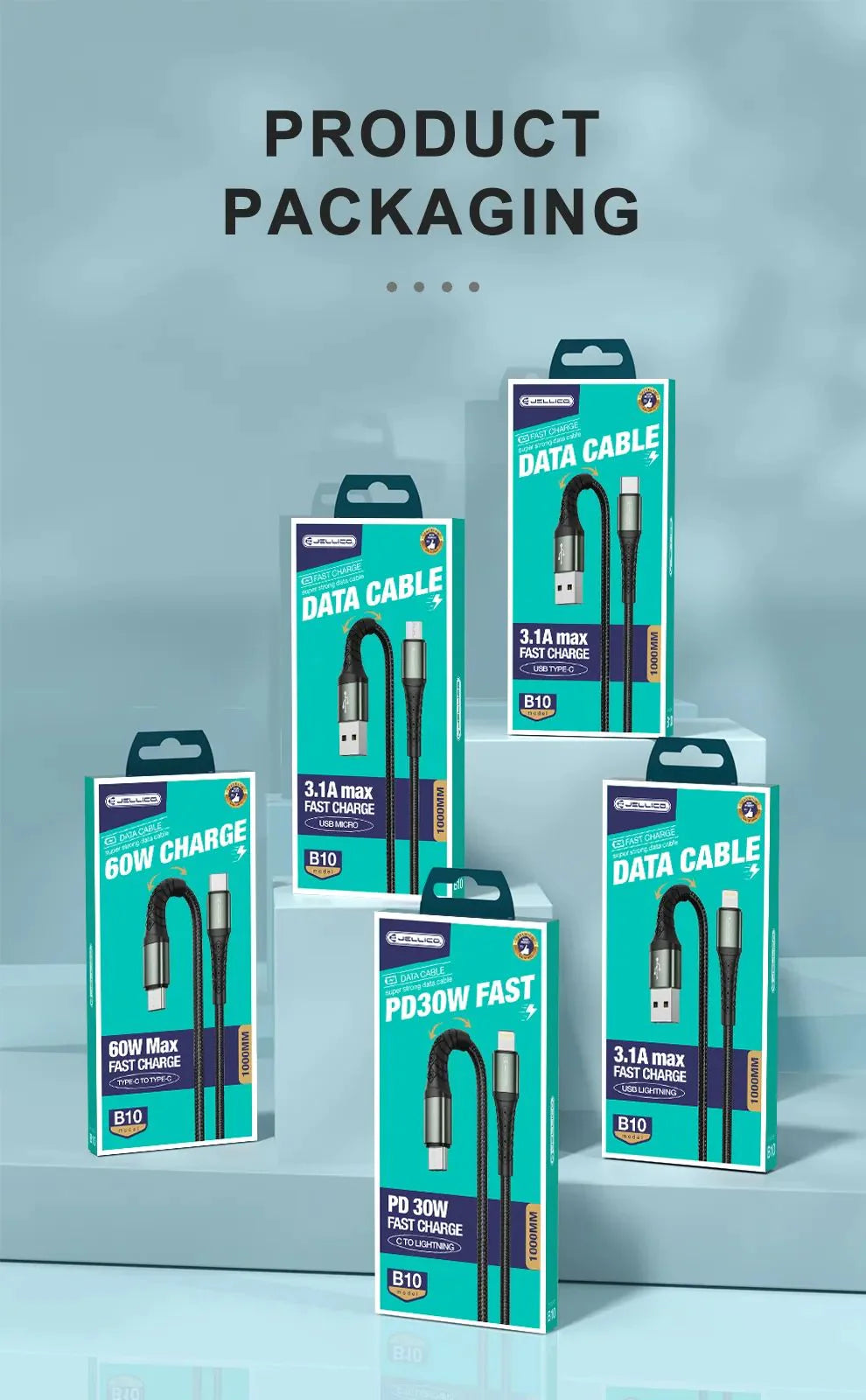 Jellico B10 Lightning to USB Cable