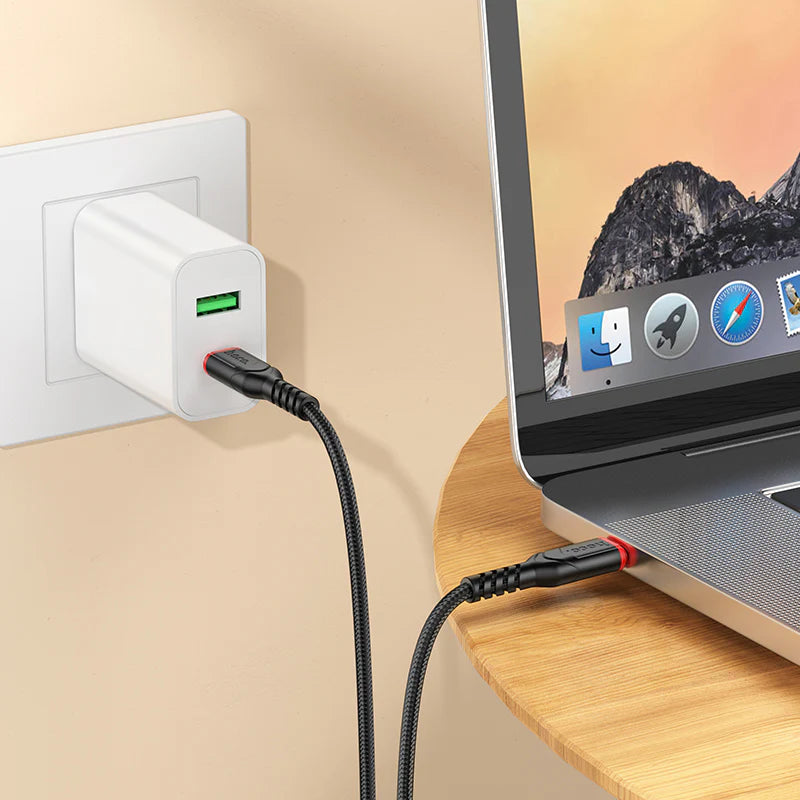 HOCO X59 Type-C to Type-C 60W Charging Data Cable 3m