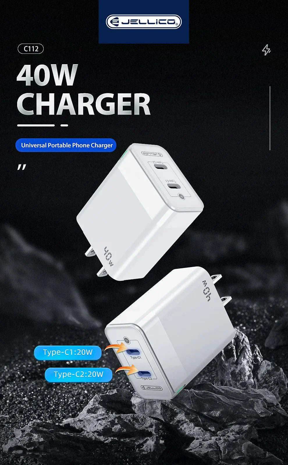 Jellico C112 40W PD+PD