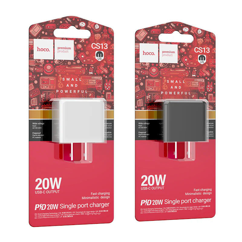 HOCO CS13 Single USB-C Port Fast Charger PD20W