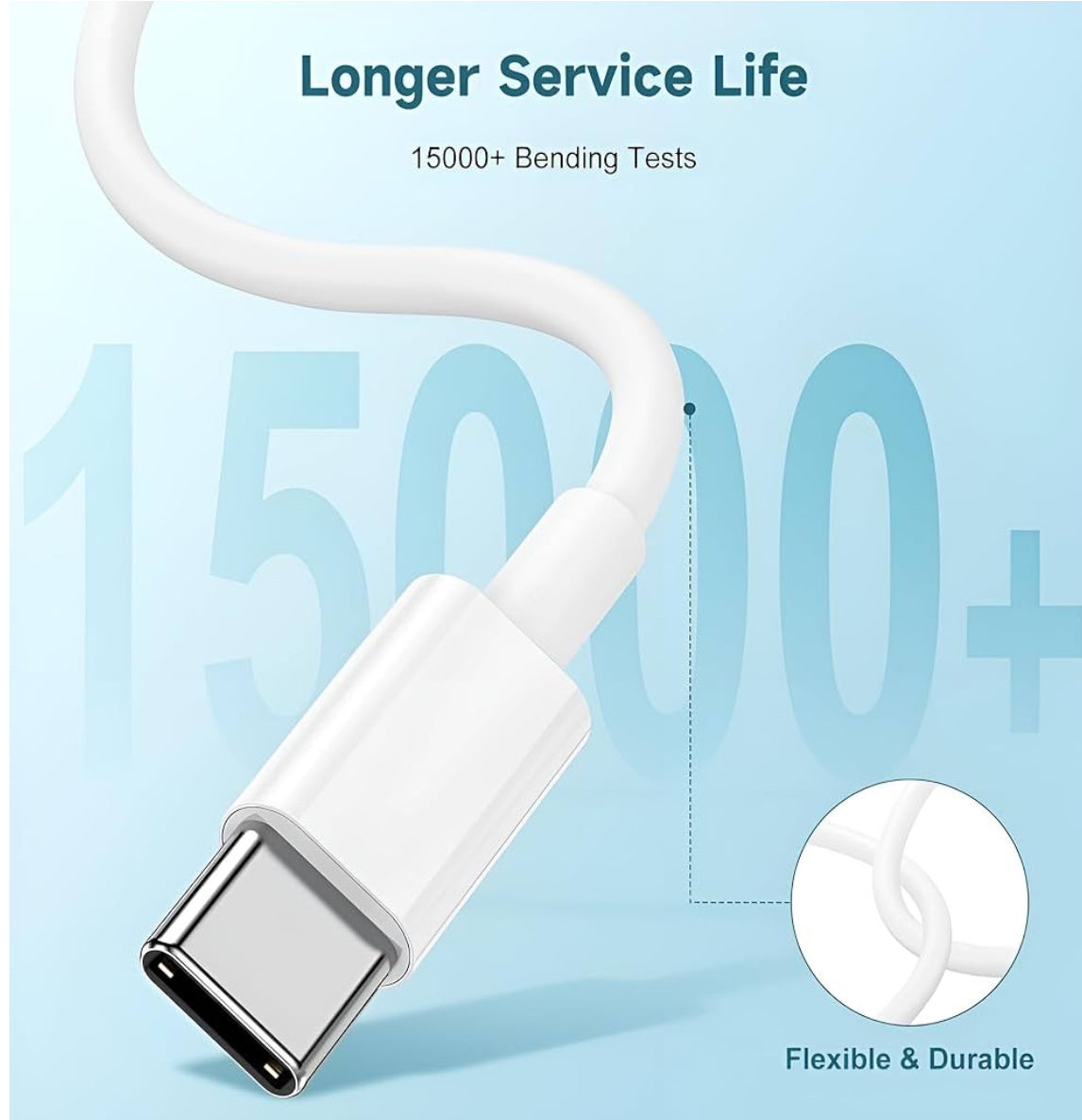 Type C to Type C Cable 60W - 2m / 6.6ft