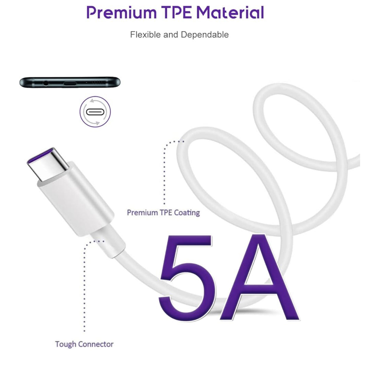 USB - Type C Cable 2m / 6.6 ft