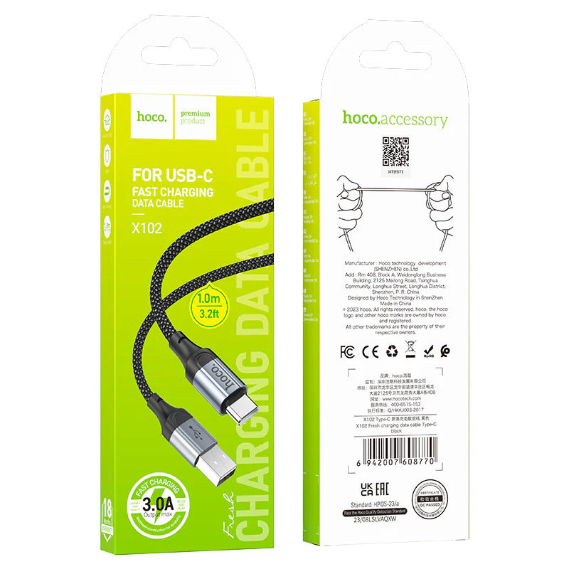HOCO X102 USB to Type-C Fast Charging Cable 1m